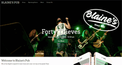 Desktop Screenshot of blainespub.com